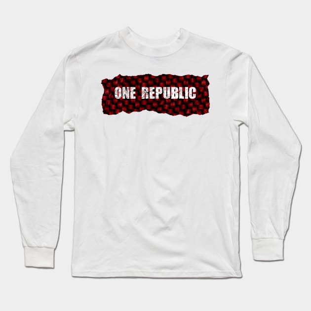 One Republic Ripped Flannel Long Sleeve T-Shirt by BAUREKSO